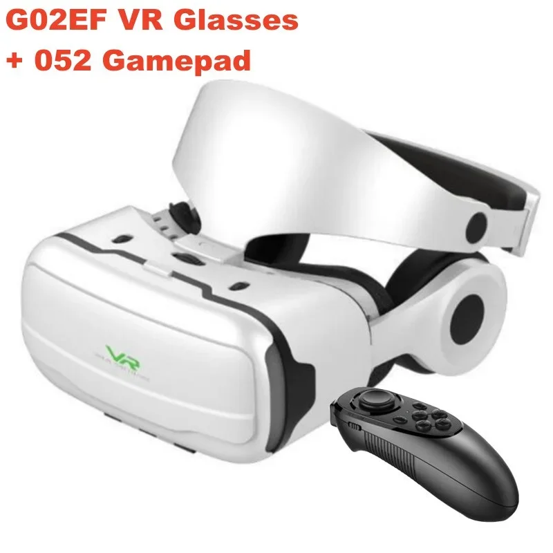 2025 G02EF Virtual Reality VR Glasses IMAX HD 3D Glasses Google Cardboard Box Stereo VR Headset for IOS Android Phone,Support