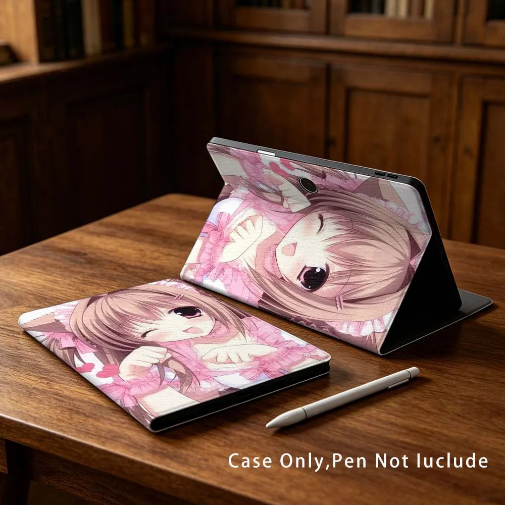 Anime Sweet Girl Pen Tray For OPPO VIVO IQOO OnePlus Realme Pad 3 Pro 13 12.1 11.61 11.4 10.36 11 inch Tablet Case