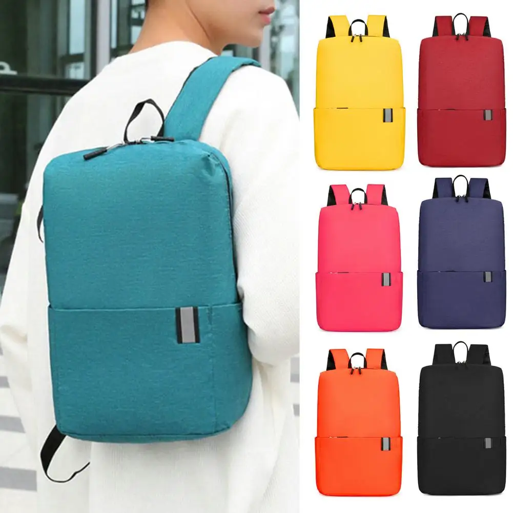 

Outdoor Sports Backpack Adjustable Shoulder Straps Large Capacity Waterproof Reflective Tape Men Women Knapsack Schoolbags