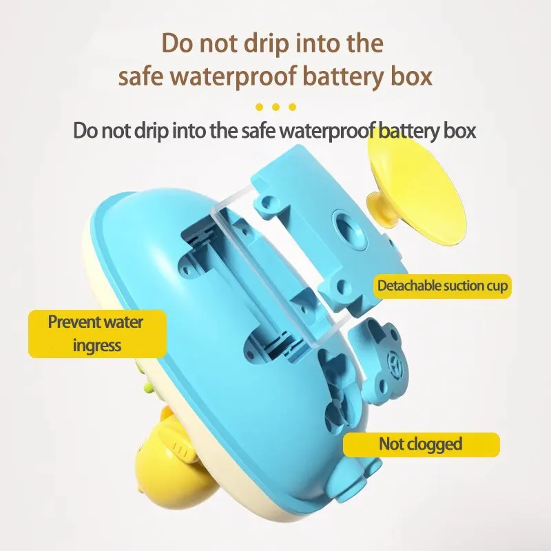 Em bé tắm đồ chơi trẻ em Điện chơi nước nhỏ màu vàng vịt tắm em bé sơ sinh phun nước đồ chơi bé trai và bé gái