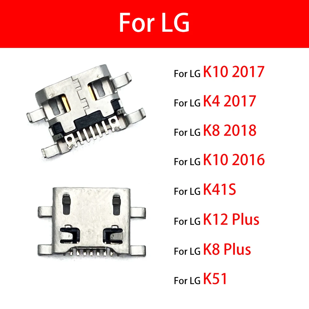 For LG K9 K4 K61 K51S K51 K50S K50 K41S K12 Plus K11 K10 2016 2017 2018 Micro mini USB Jack Socket Charger Port Plug Connector