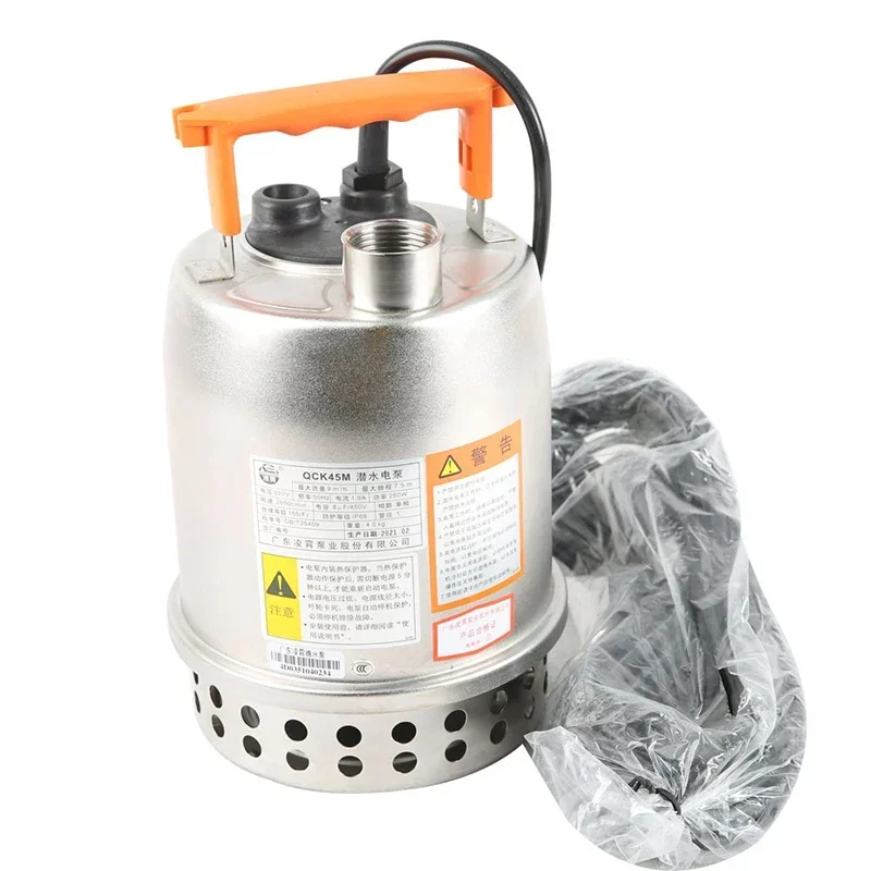 Submersible Pump for Swimming Pool Corrosion-Resistant Stainless Steel Large Flow High Lift Fountain Irrigation Drainage Pump
