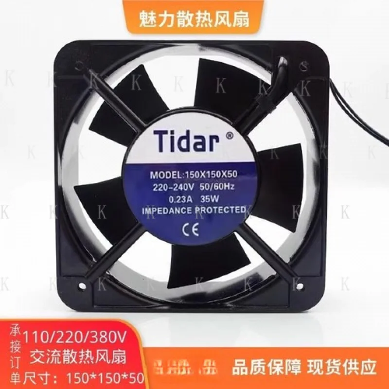 

C FOR Tidar 150X150X50 AC220V-240V 0.23A 35W 15050 Metal Cooling Fan