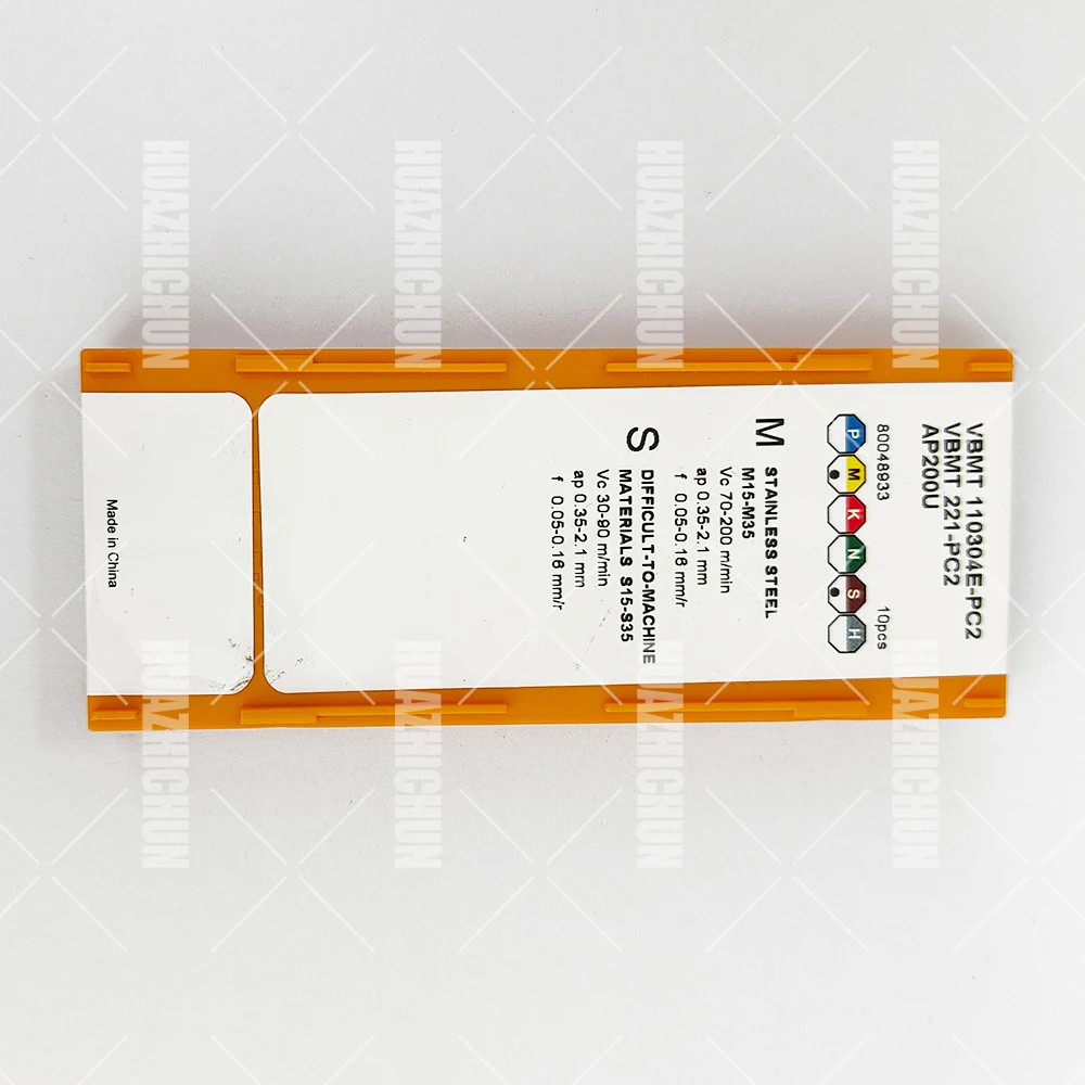 

HUAZHICHUN VBMT110304E-PC2 AP200U General Turning Inserts