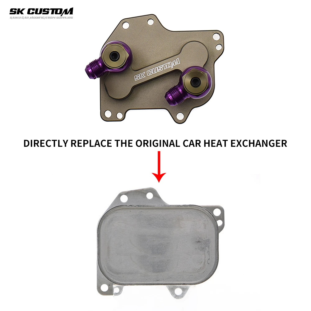 SK CUSTOM Oil Cooler Kit For VW Audi Skoda 1.6 2.0TDI  Q2 Q3 A1 A3 TT Beetle CC B7 Golf MK6 MK7 Passat B8 Tiguan Oil Radiator Ki