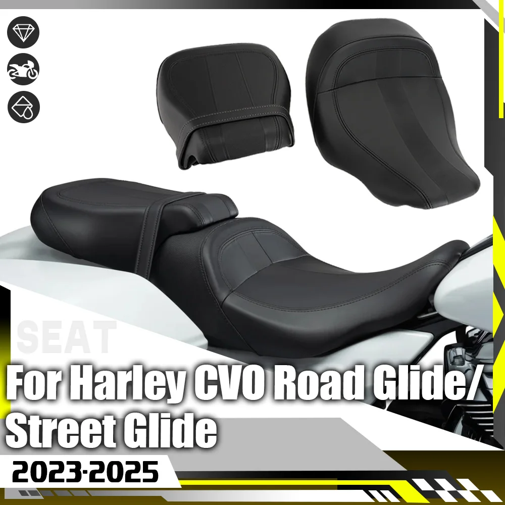 For Harley Touring Road Glide FLTRX FLTRXSTSE Street Glide FLHX CVO FLHXSE 2025 Motorcycle Low-Profile 2UP Driver Passenger Seat