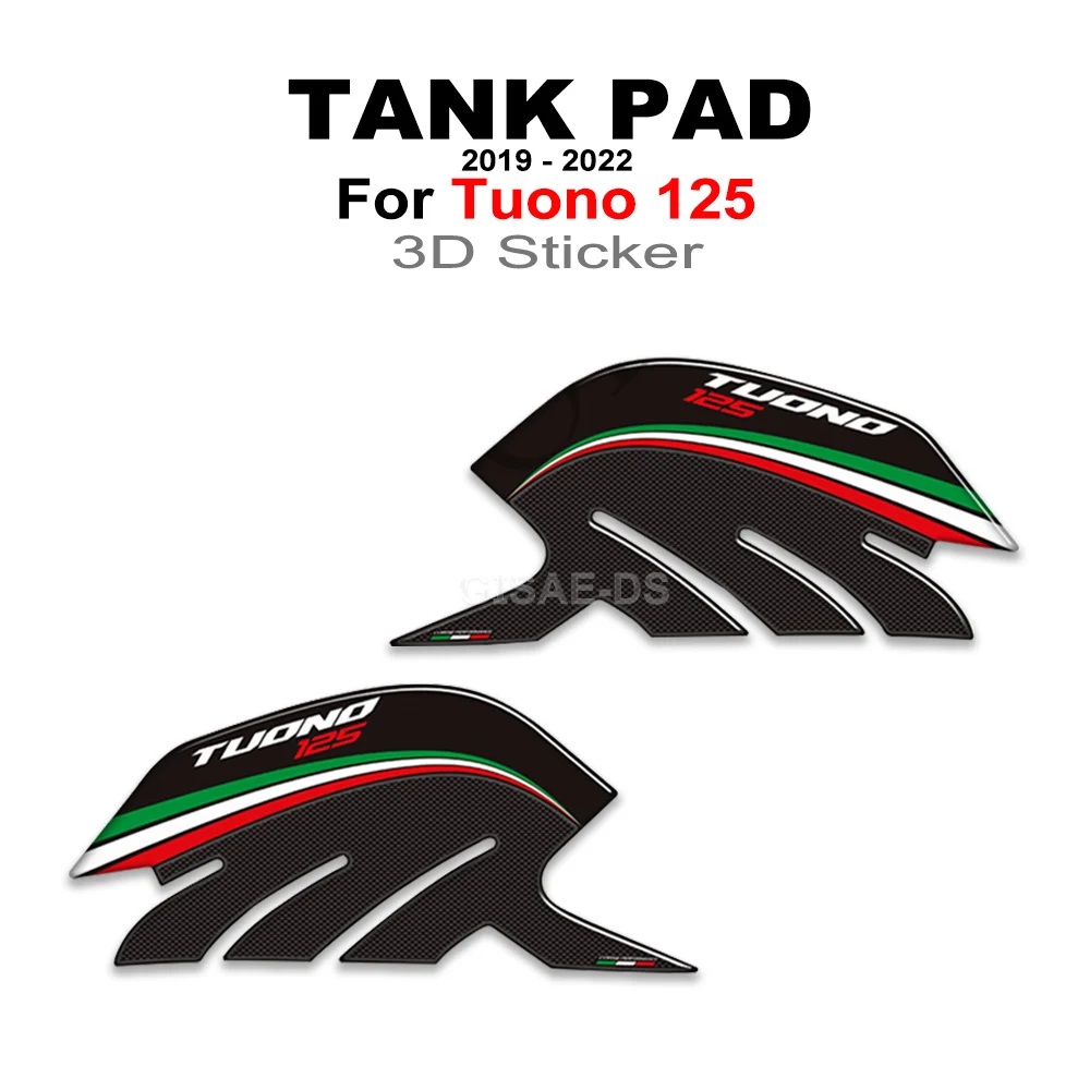 Motorcycle Tank Pad Side Fuel Oil Kit Knee Protector Stickers Decals For Aprilia Tuono 125 Tuono125 2019 2020 2021 2022