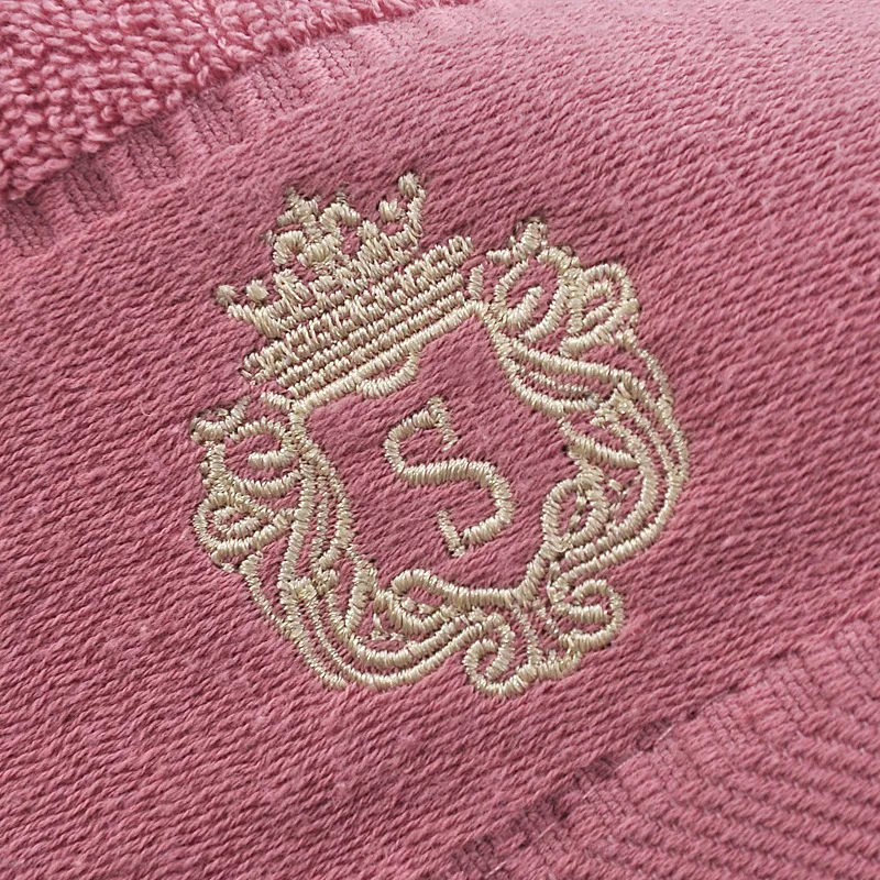 2pcs Mix Color Cotton Towels Set 34x74cm Face Hand Hair Washcloths & 70x140cm Big Bath Shower Towels for Home Hotel Gift