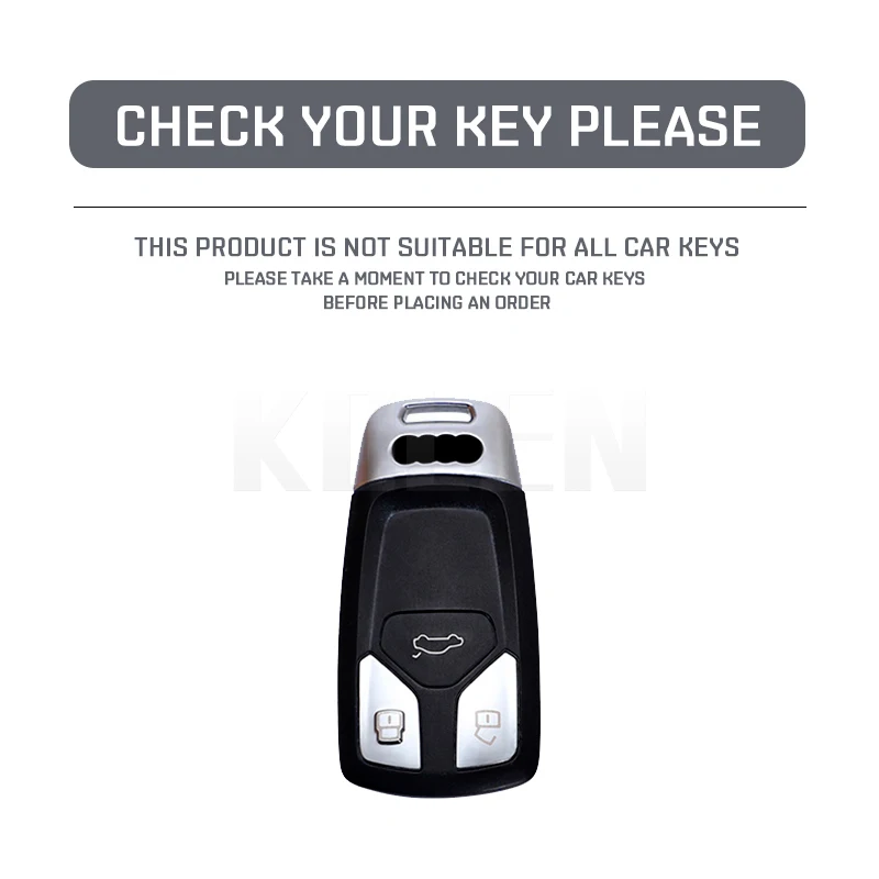 ABS Carbon Faser Auto Schlüssel Fall Abdeckung Für Audi A4 B9 A5 A6 8S 8W Q5 Q7 4M S4 S5 S7 TT TTS TFSI RS Schutz Shell Fob Zubehör – Detail 1