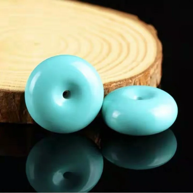 Turquoise Bread Ring Drum Bead Pier Safety Buckle25mmButton Diamond Star Moon Top Bead Bracelet Accessories