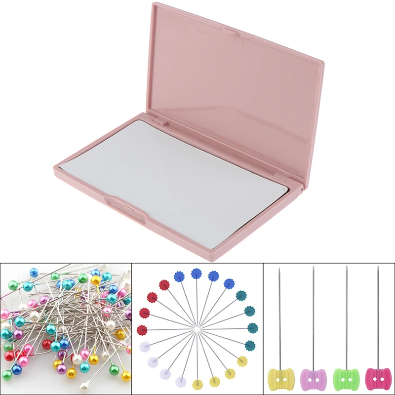 Magnetic Needle Storage Box Manual Insert Needle Embroidery Organizer Container