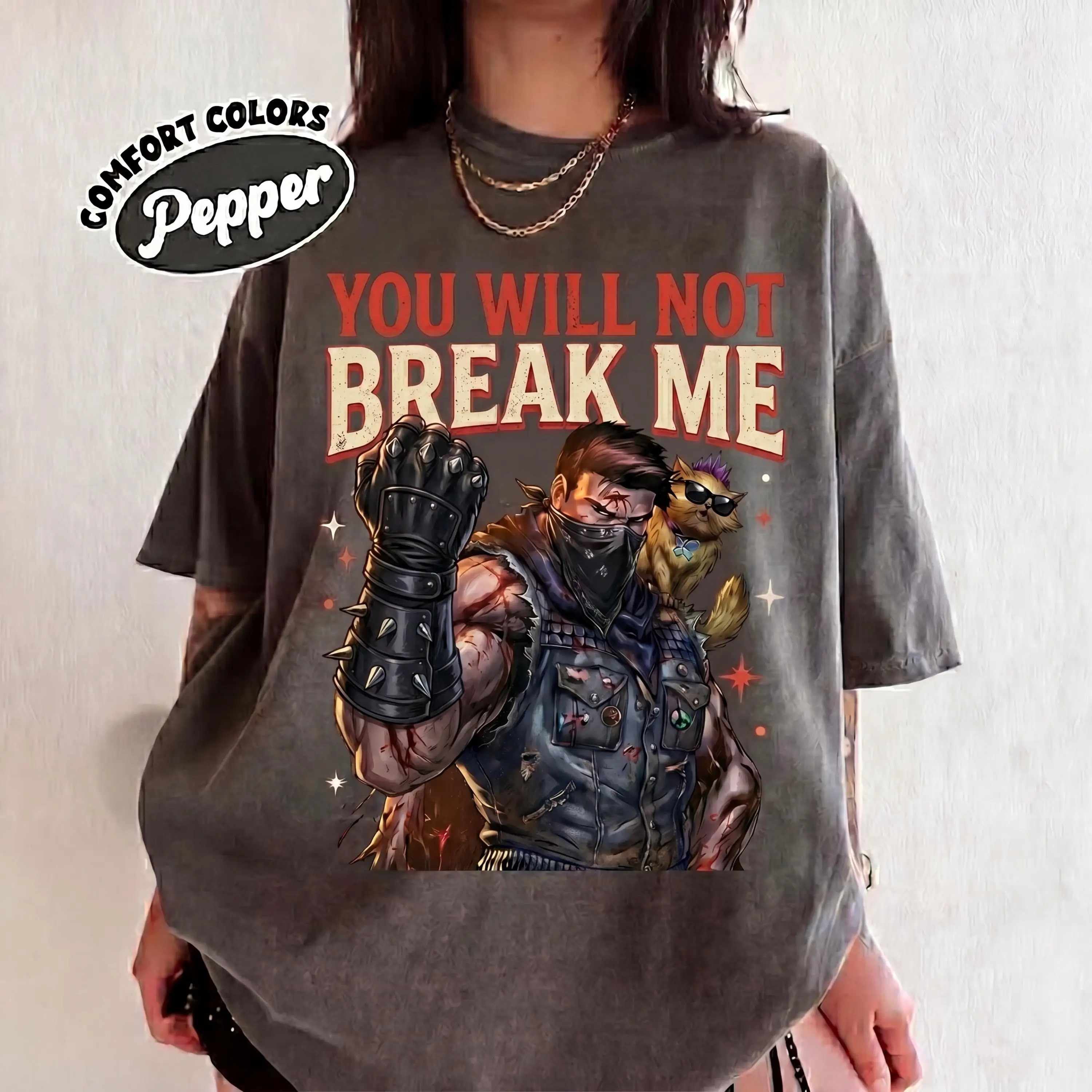 You Will Not Break Me Desperado Club LitRPG Shirt, Dungeon Crawler Carl SciFi Fantasy Reader Book Lover Gift Tee DCC