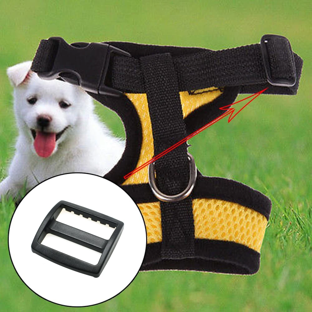 10pcs/pack Plastic Slider Tri Glide Adjust Buckles Backpack Straps Webbing 10/16/20/25/32/38mm Wider Style  Black