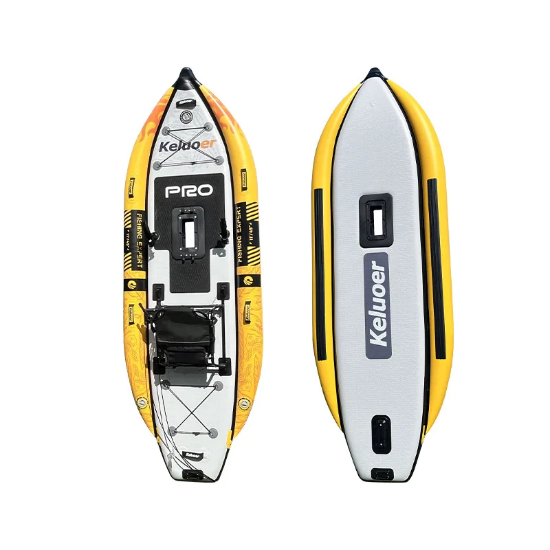 Produttore di kayak allargati singoli Barca da pesca seduta e pedeggiante Tempo libero in acqua Kayak panoramico all'aperto