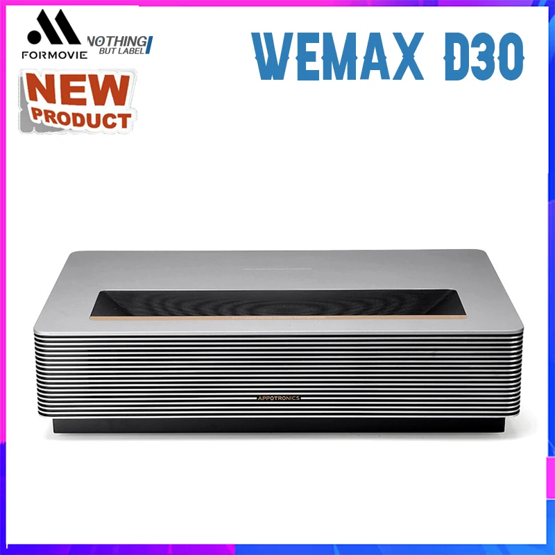 In Stock D30 Short Throw Laser Projector 4K 3000 Ansi Lumens Movie Projector Dlp Android Laser Home Theater Projectors 4K