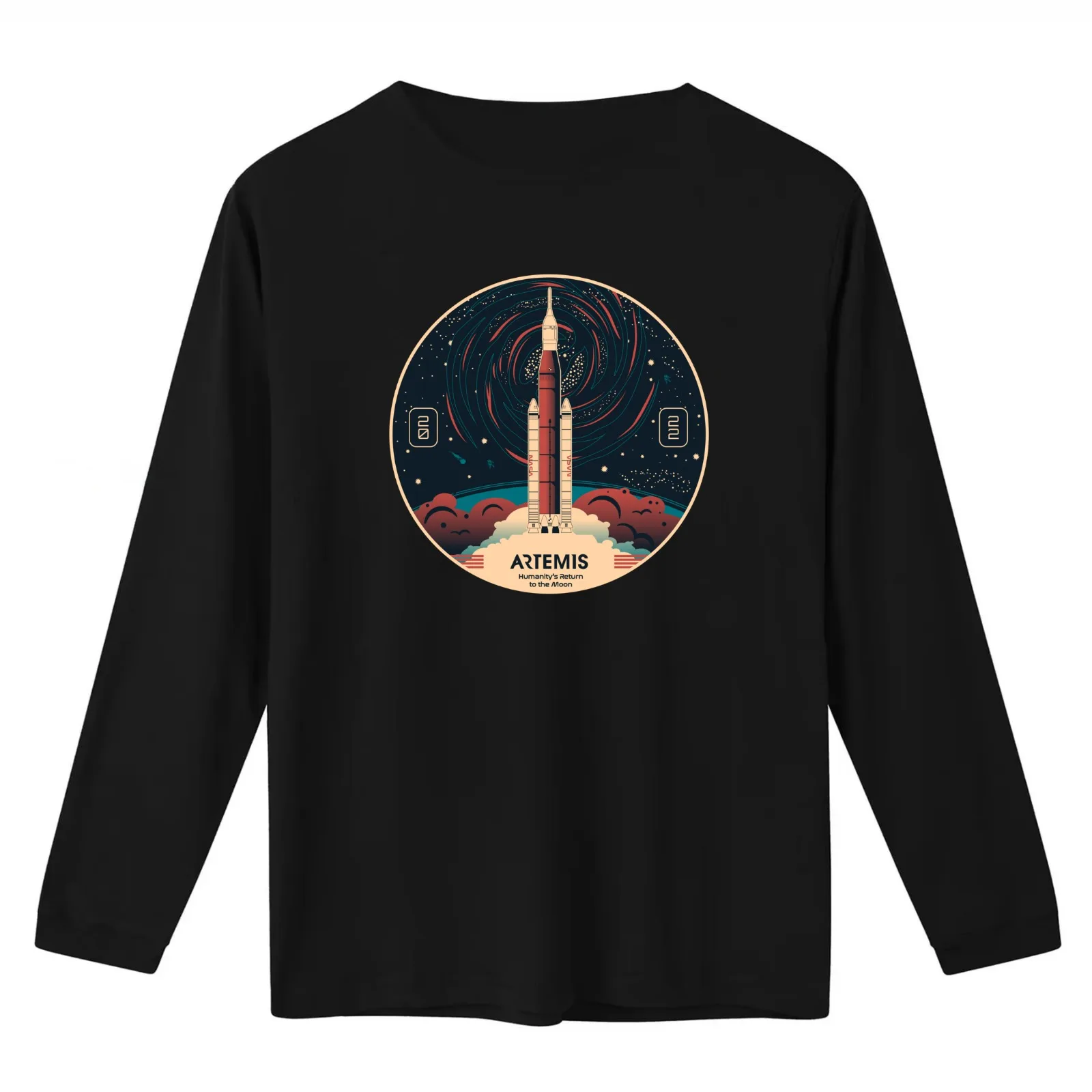 Artemis Program - Humanity's return to the moon T-Shirt Summer Casual Cotton Tee Oversized Streetwear Tops Unisex Men Women