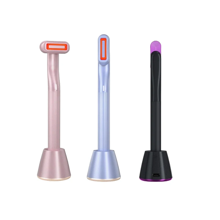

Beauty Equipment Ems Led Vibrating Anti Aging Eye Massager Device Skin Firming Face Beauty Red Light Therapy Wand