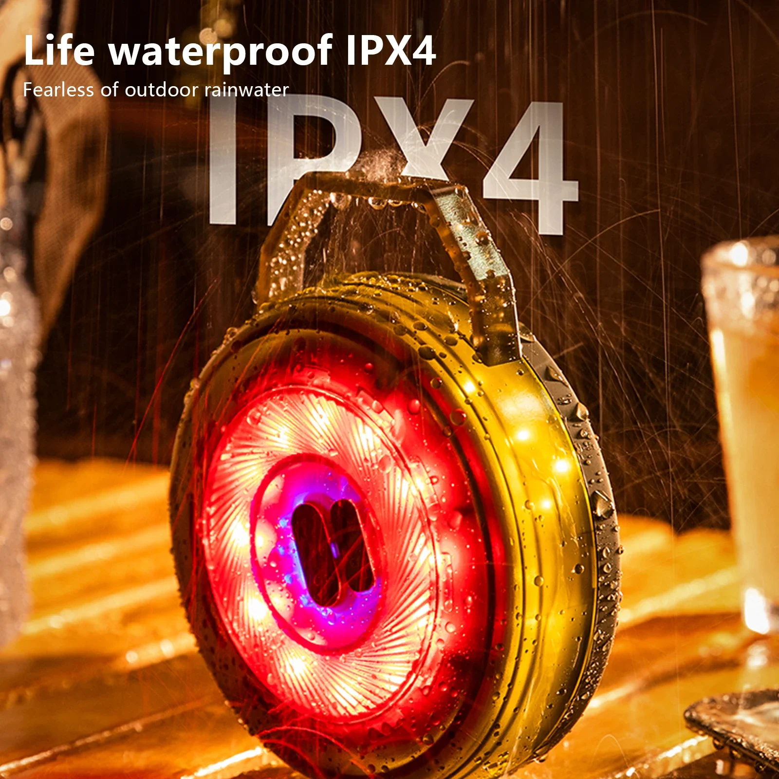 BISINNA LED Camping String Light Linterna de carga USB 2000mAh, IPX4 impermeable, linternas recargables