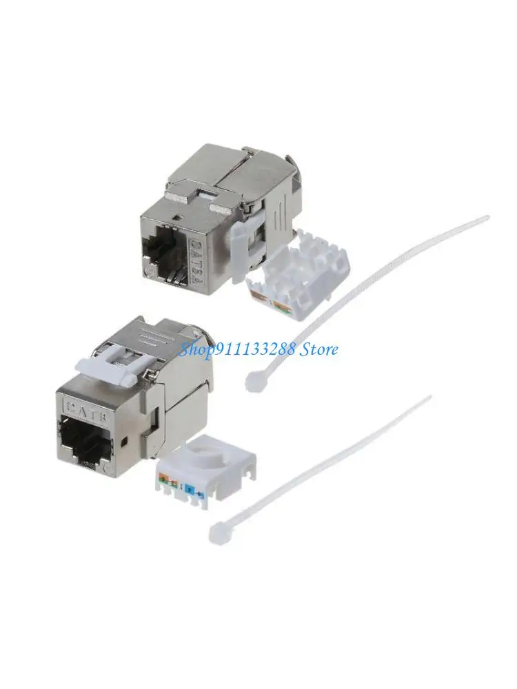 G88D Connector Adapter RJ45 Keystone Cat6 Cat6A Shielded FTP Zinc Alloy Module Keystone
