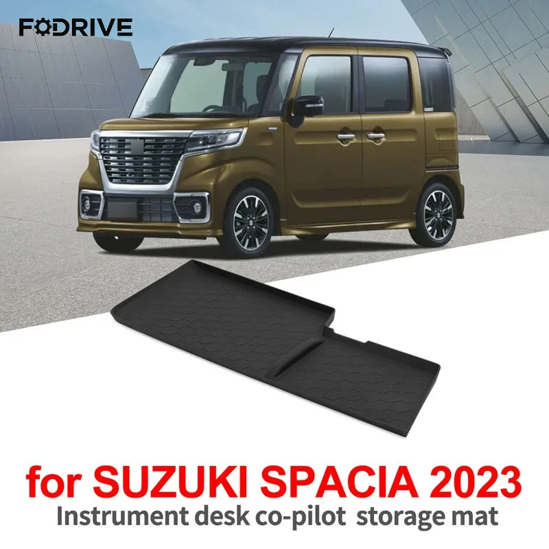 for Suzuki Spacia MK54S MK94S 2023 Car Storage Box Tray Accessories Copilot Side Silicone Storage Pad Only Fit Right Rudder