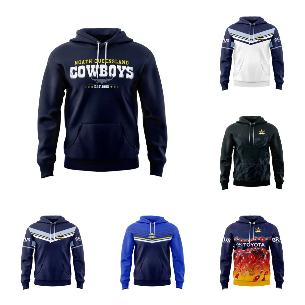 HOODIE North Queensland Cowboy 2024 Indigenous Training Shirt