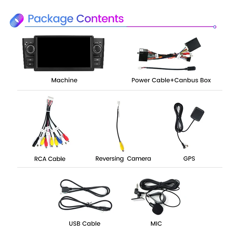 MEKEDE Android 15 64GB Carplay Car radio For Fiat Grande Punto Linea 2007-2012 GPS Navigation FM Audio 1 Din BT Stereo Head Unit