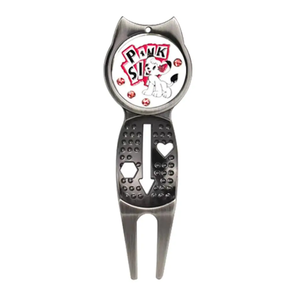 

Golf Divot Repair Prong Removable Golf Ball Marker Liner Practice Aids