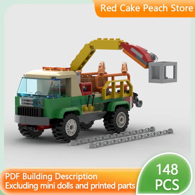 

Модель городской автомобиль MOC, строительные кирпичи, автомобильный сборщик кранов, модульная технология, детские праздничные подарки, сборные игрушки, костюм