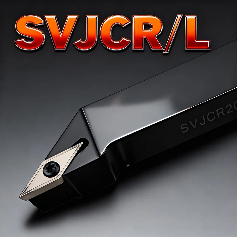 1pc SVJCR1616H16 SVJCR2020K16 SVJCR2525M16 External Turning Tool Holder VCGT/VCMT16 Carbide Inserts Lathe Bar Cutting Tools Set