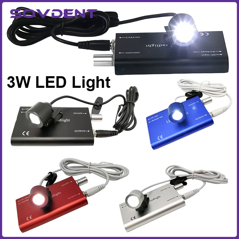 4 Colors Portable Head Light for Dental Binocular Loupes Glasses Medical LED Head Lamp New Medical Head Lamp