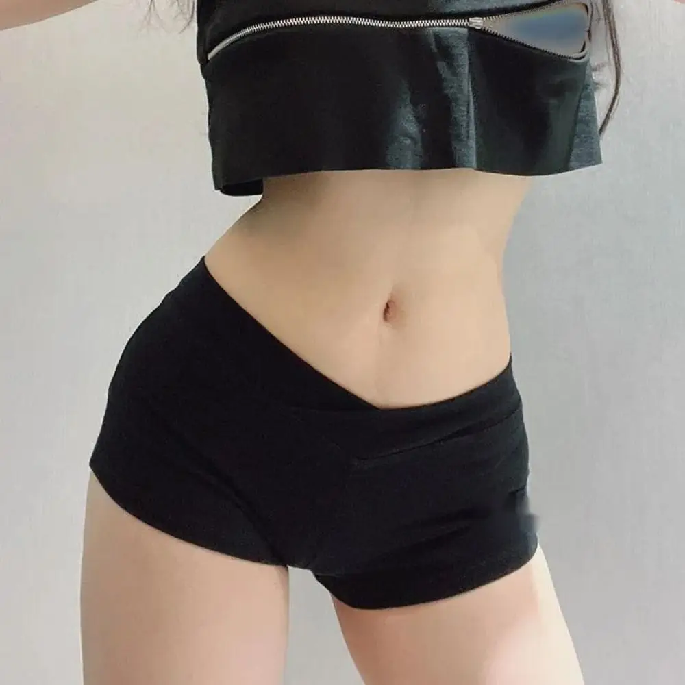 

Casual Ultra Short Sports Shorts Simple Sexy Black Ballet Pants Training Flat Pants Fitness Running Tight Low Waist Shorts Women