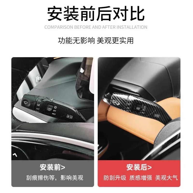 For Xpeng P7 G6 G9 P5 P7i Carbon Fiber Gear Shifting Cover Shifting Gears Pulling Out Lever Cover Xpeng Xiopeng modification