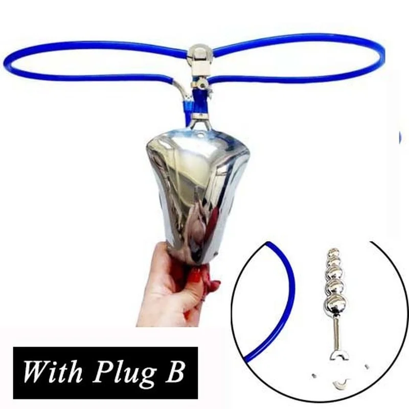 Stainless Steel Chastity Belt Invisible Pant Detachable 4/5 Balls Anal Plug Bird Cage Bondage BDSM Sex Toy for Men Adult Product