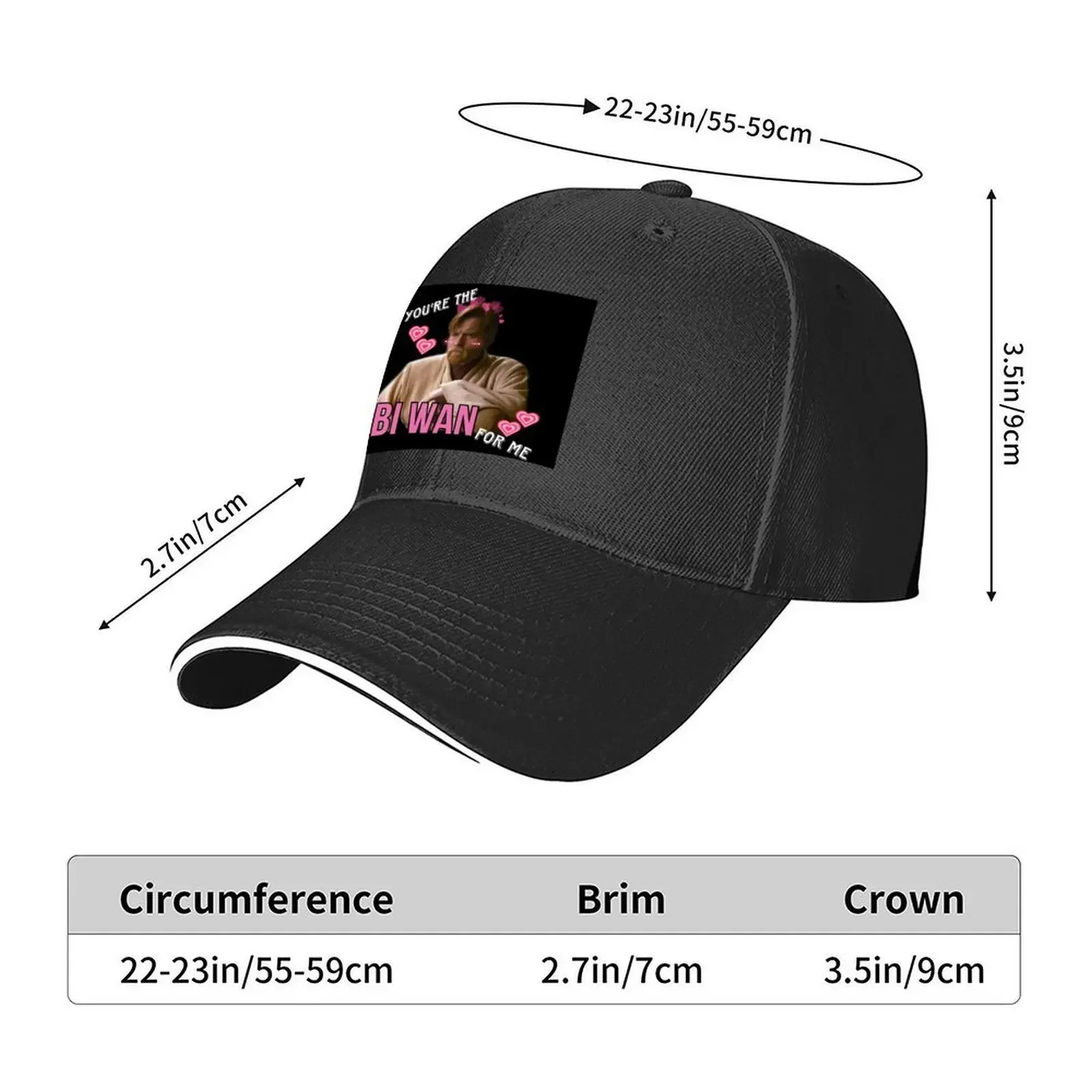 You’re The Obi-Wan For Me Baseball Cap Beach Bag luxury woman cap Sun Hat For Children Rugby Mens Women's
