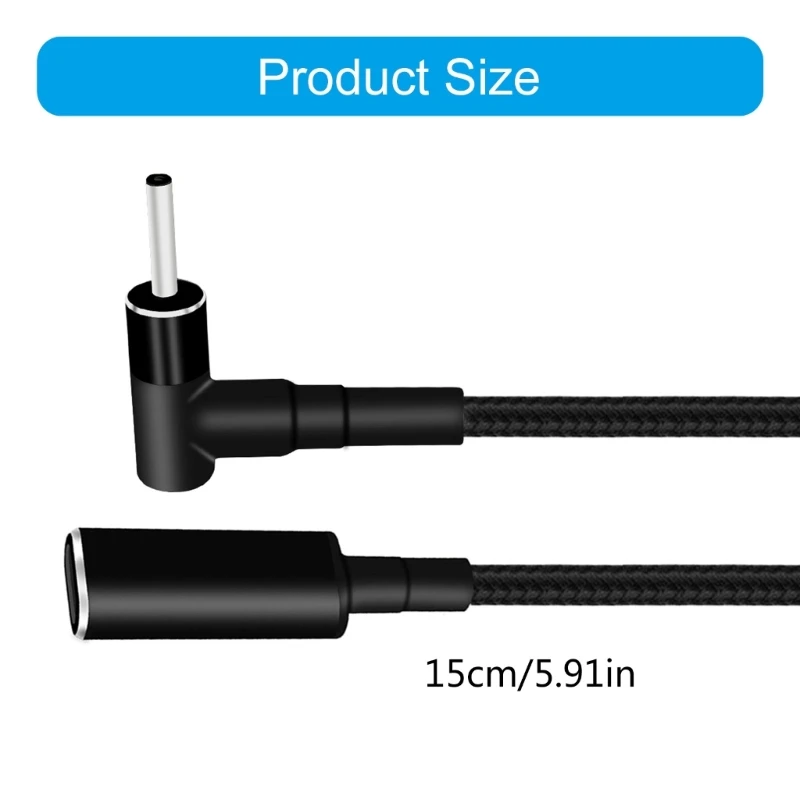 100W USB C ถึง 3.5x1.35 มม.ปลั๊กแปลง USB C PD ชาร์จสายเคเบิลสำหรับแล็ปท็อปโน้ตบุ๊ค Power Converters