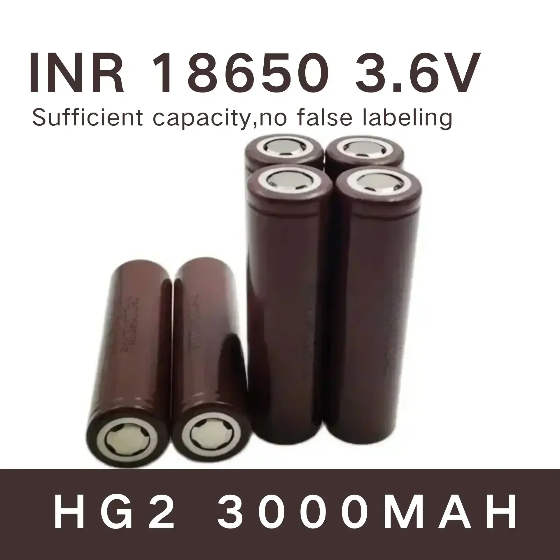 18650 bateria de lítio HG2 3000mAh bateria recarregável de alta potência descarga de alta potência 20A alta corrente