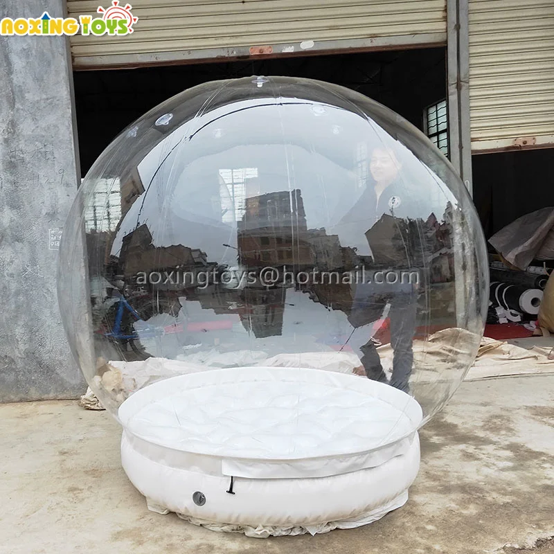 

All Airtight Transparent Giant Inflatable Snow Globe Bubble Dome Tent For Stage Show Events Festival Advertising Decoration