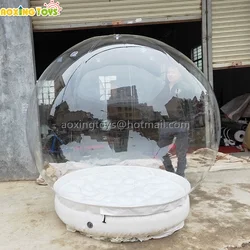 All Airtight Transparent Giant Inflatable Snow Globe Bubble Dome Tent For Stage Show Events Festival Advertising Decoration