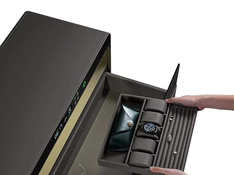 Шейкер для часов, защитный ящик, кожаный шкаф, корзина, гардероб, ящик для отпечатков пальцев, пароль, ящик для хранения безопасности