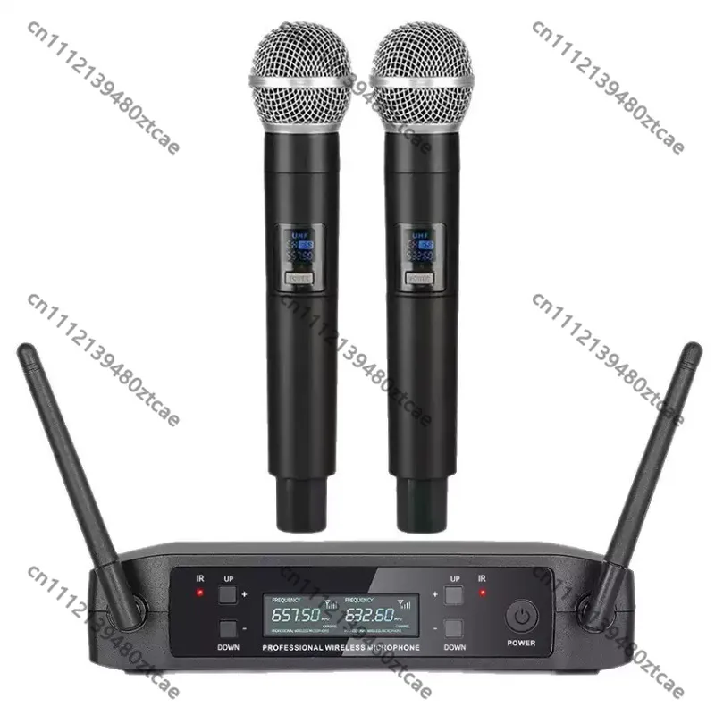 Modulation Wireless Microphone 1 To 2, Anti-howling Professional Mic GLXD4, For Home KTV, Stage Performance & Karaoke