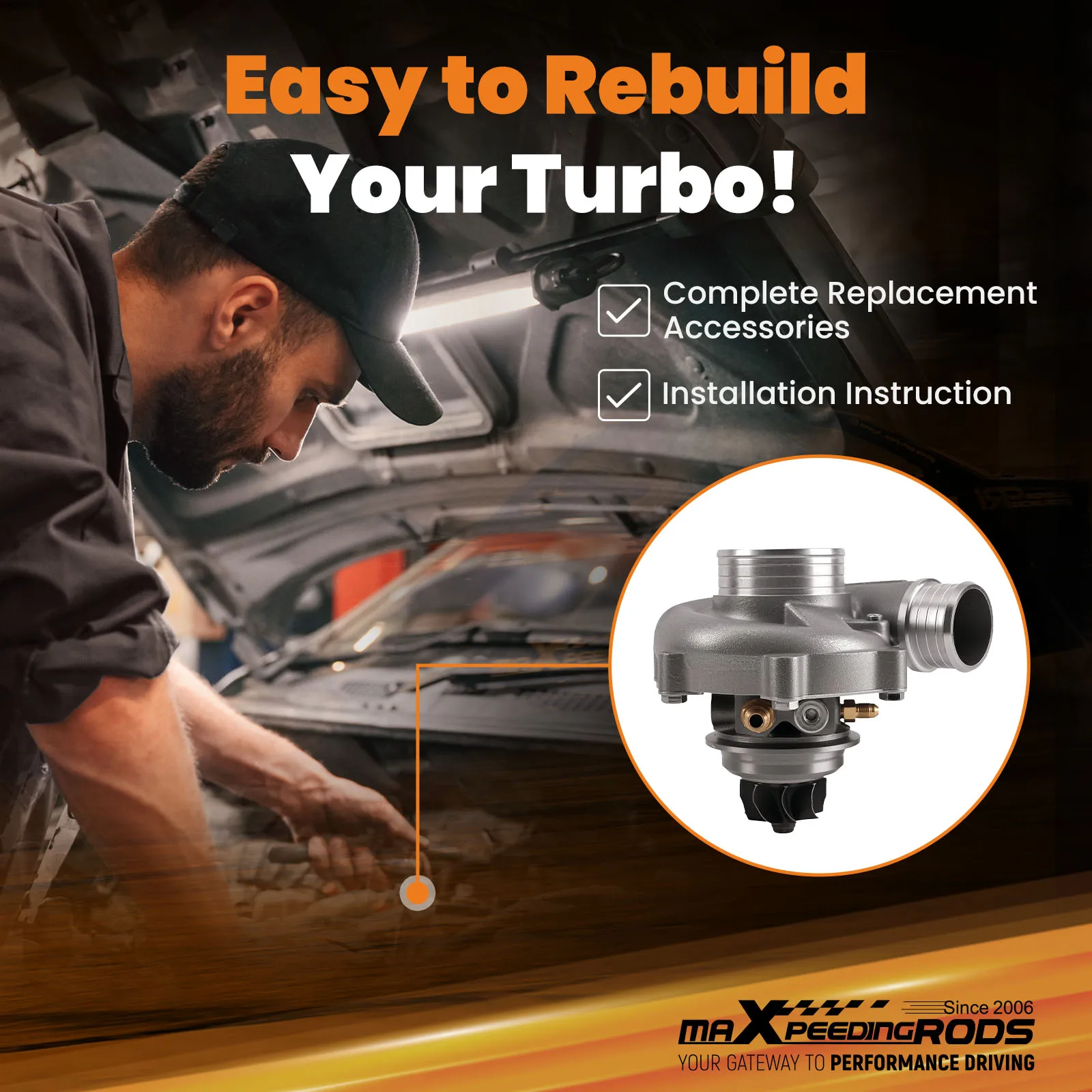 خرطوشة سباق توربو 660 حصان محمل كروي سيراميك مبرد بالماء 1.4-3.0L #5