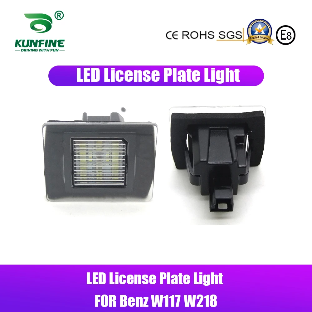 

2 шт. автомобильные светодиодные фонари для подсветки номерного знака, светодиодные лампы для номерного знака для Benz W117 W218