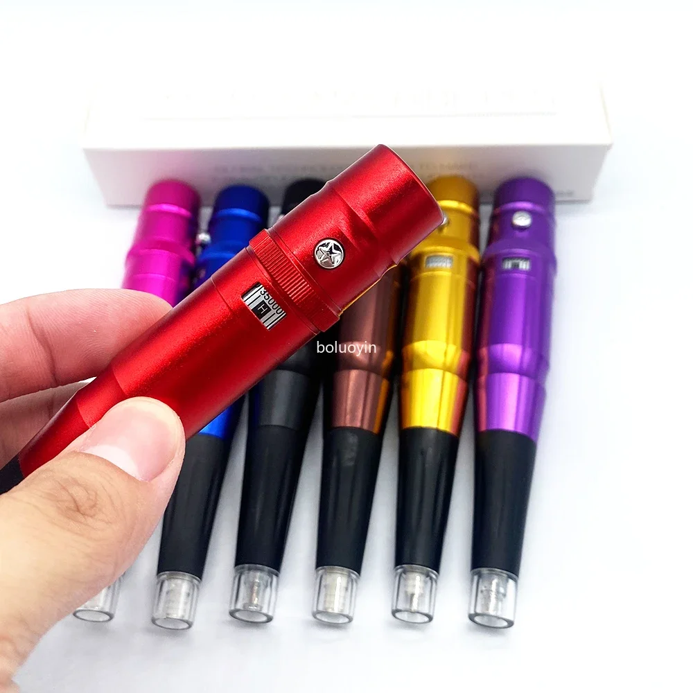 قلم تحديد الحواجب، قلم تحديد الشفاه، محرك سويسري عالمي، ماكينة رسم الوشم التجميلي الدائم مع مجموعة إبر الوشم العالمية #2