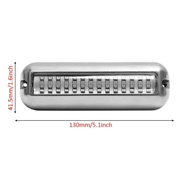 27LED/42LED Yacht Underwater Light Car Light 12V 24V Marine Navigation Light Stainless Steel Waterproof Marine Boat Lamp
