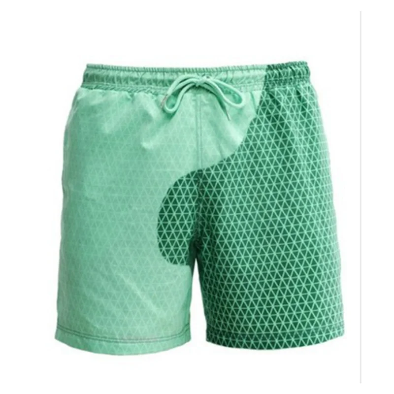 Nouveaux shorts pour hommes été couleur bloquant élément imprimé short à séchage rapide mode d'été sport respirant cordon pantalons de plage