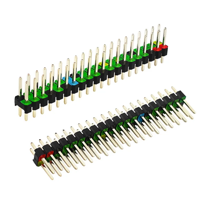 N10R 5 stks 2x20 Pin Mannelijke GPIO Header voor Raspberry Pi Nul Dubbele Rij 20 Pin Mannelijke Pin GPIO Connector Stapelen Header Verlengen