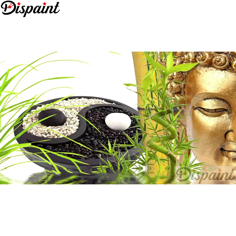 

Dispaint Full Square/Round Drill 5D DIY Diamond Painting "Religious Buddha" 3D Embroidery Cross Stitch Home Decor Gift A12226