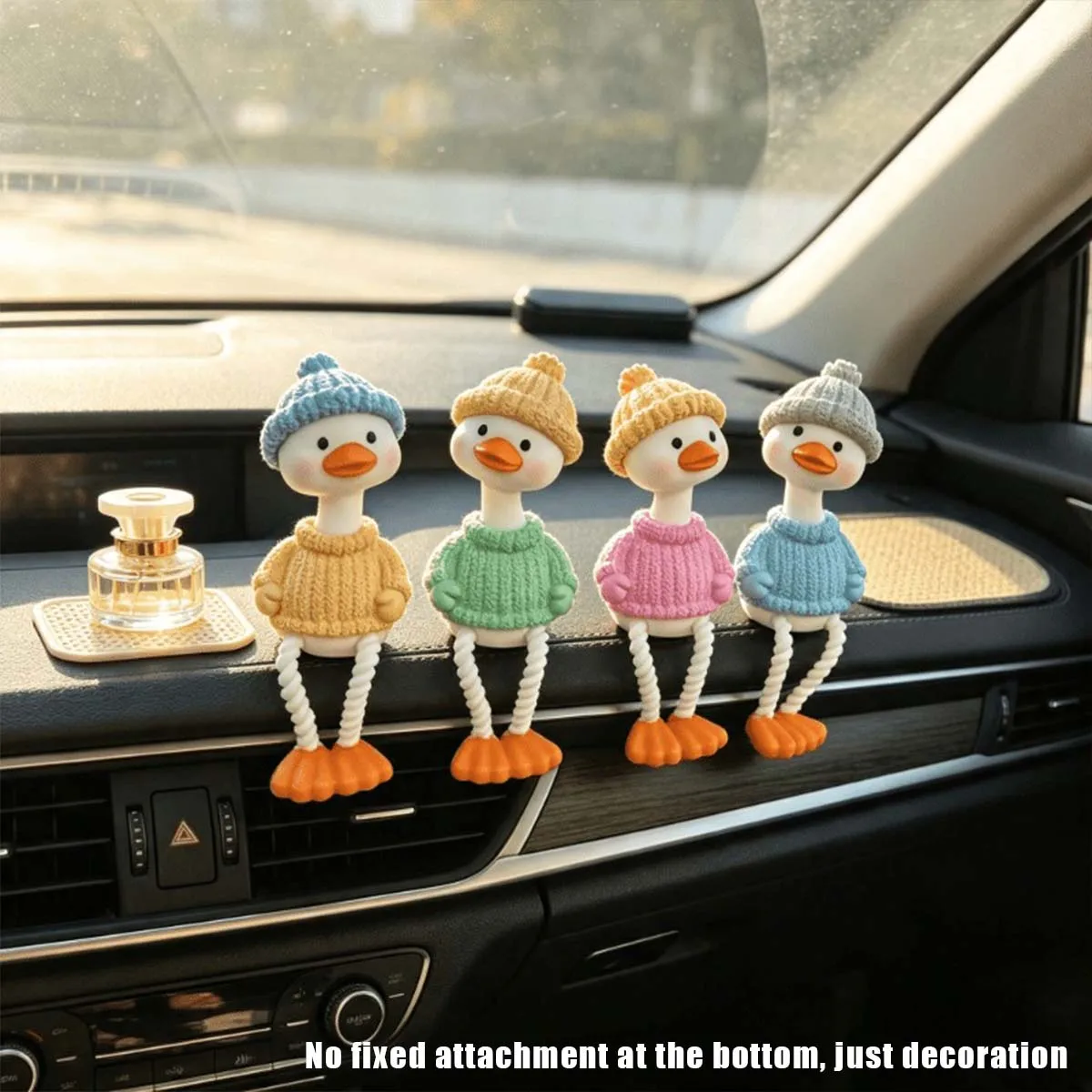 3 pieces of duck ornaments, car/home tabletop decoration, Autumn Christmas atmosphere, back-to-school season, Christmas gifts