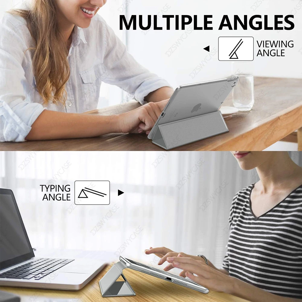 Funda para iPad Mini 4a/5a 7,9 pulgadas, ultrafina y liviana, semitransparente, funda inteligente con encendido/apagado automático