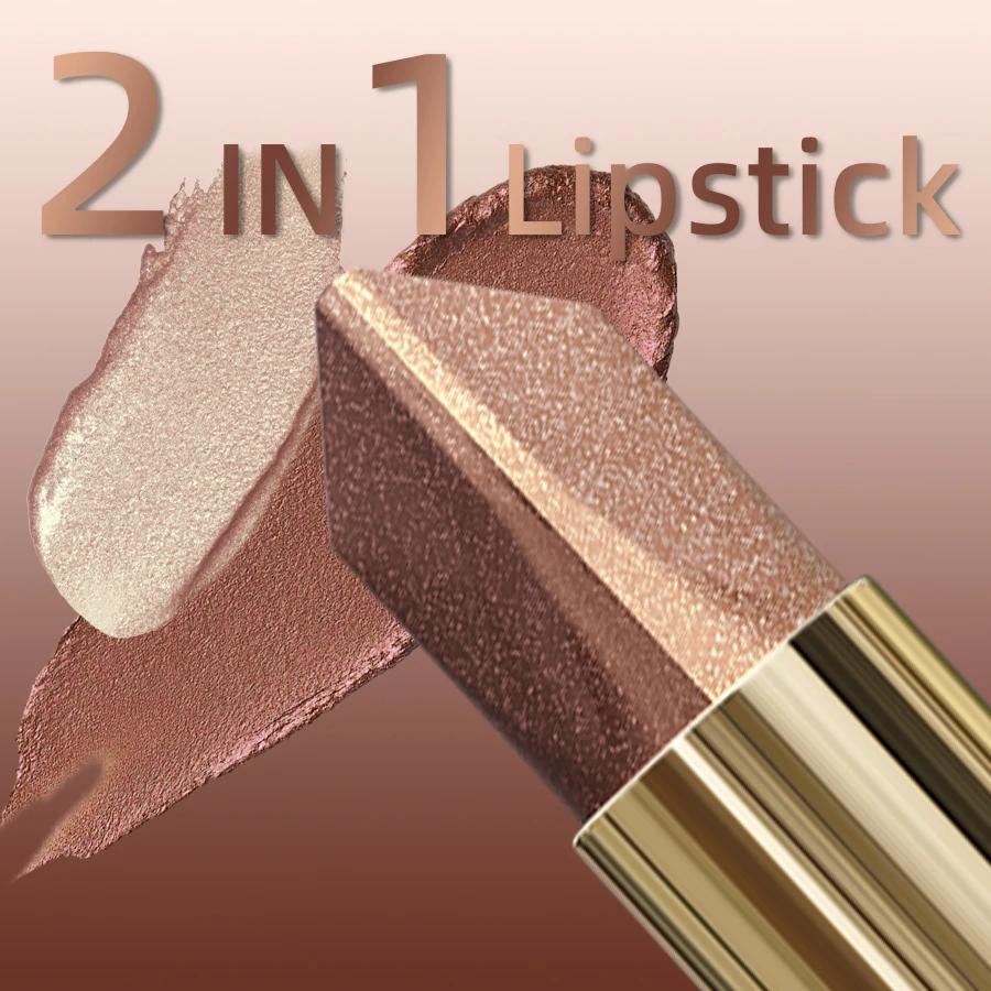 Lápiz labial con brillo mate, delineador de labios con acabado de terciopelo, aplicación suave, maquillaje para labios definidos, marrón y rosa, 1 ud.